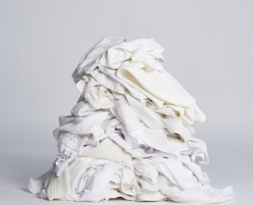 Pile of white rags