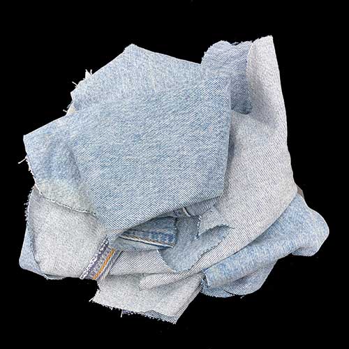 25 lb Pro-Clean Basics 99601 Recycled Color Woven Wiping Rags Box R&R Textile Mills A99601