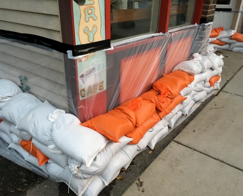 woven poly sandbags for flood protection